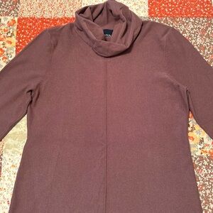 CALVIN KLEIN JEANS COWL NECK SWEATER in Plum Size XL